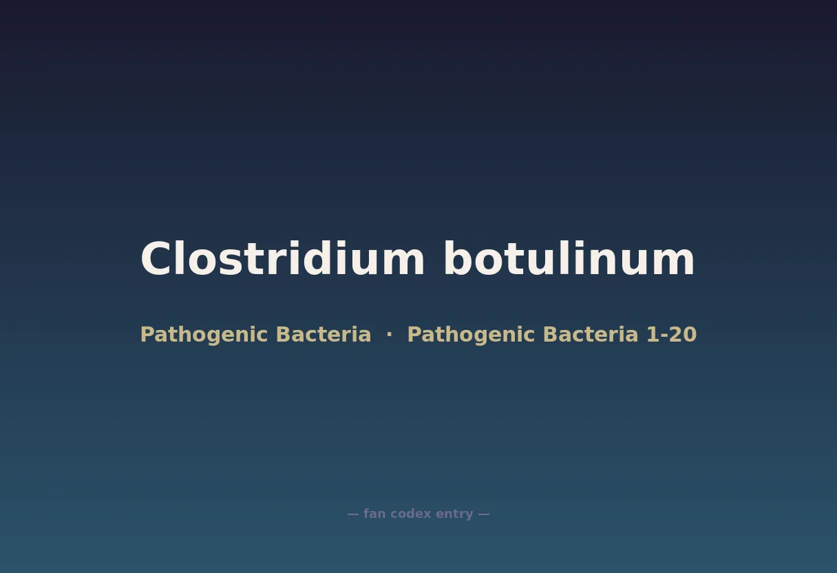 Clostridium botulinum