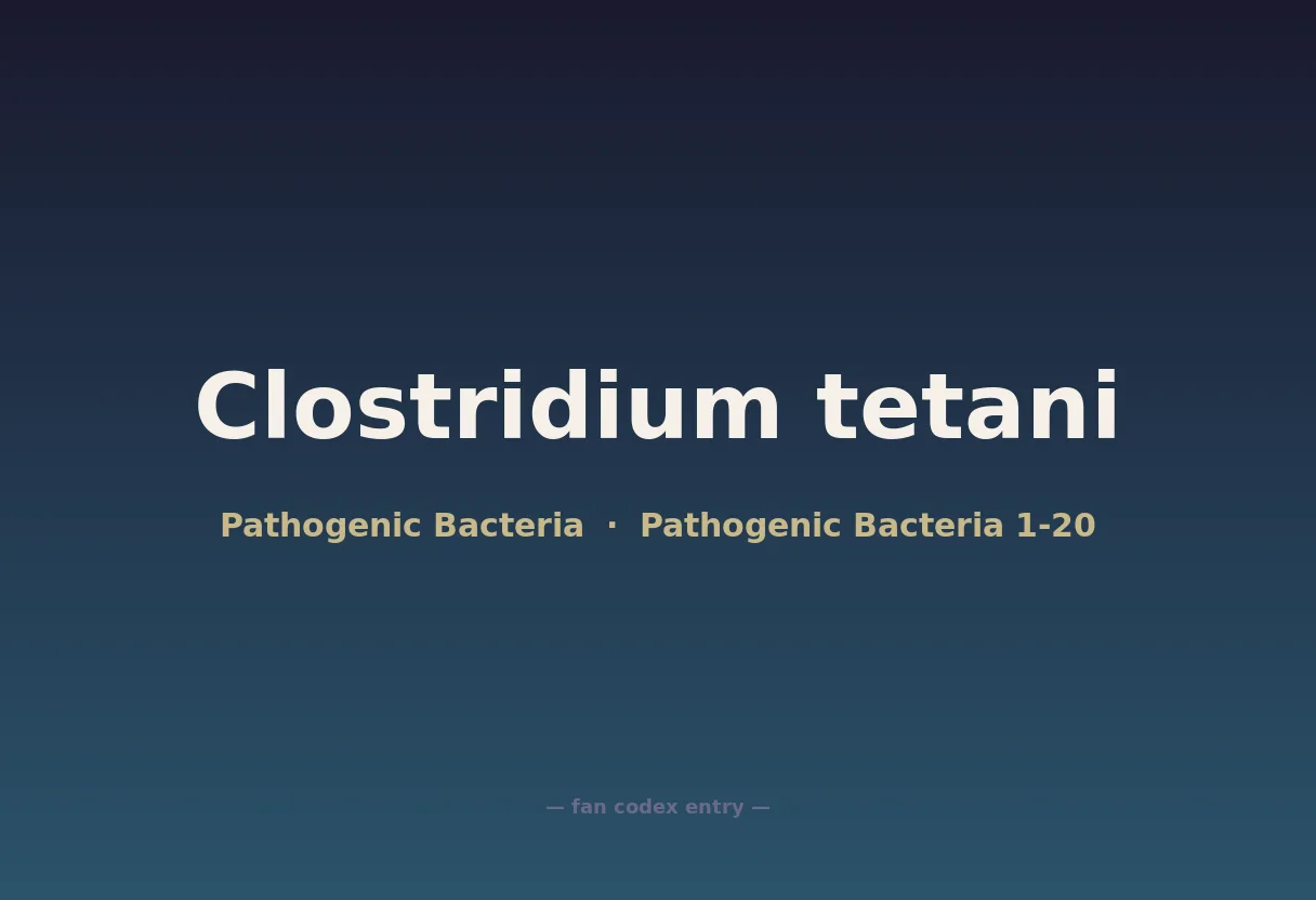 Clostridium tetani