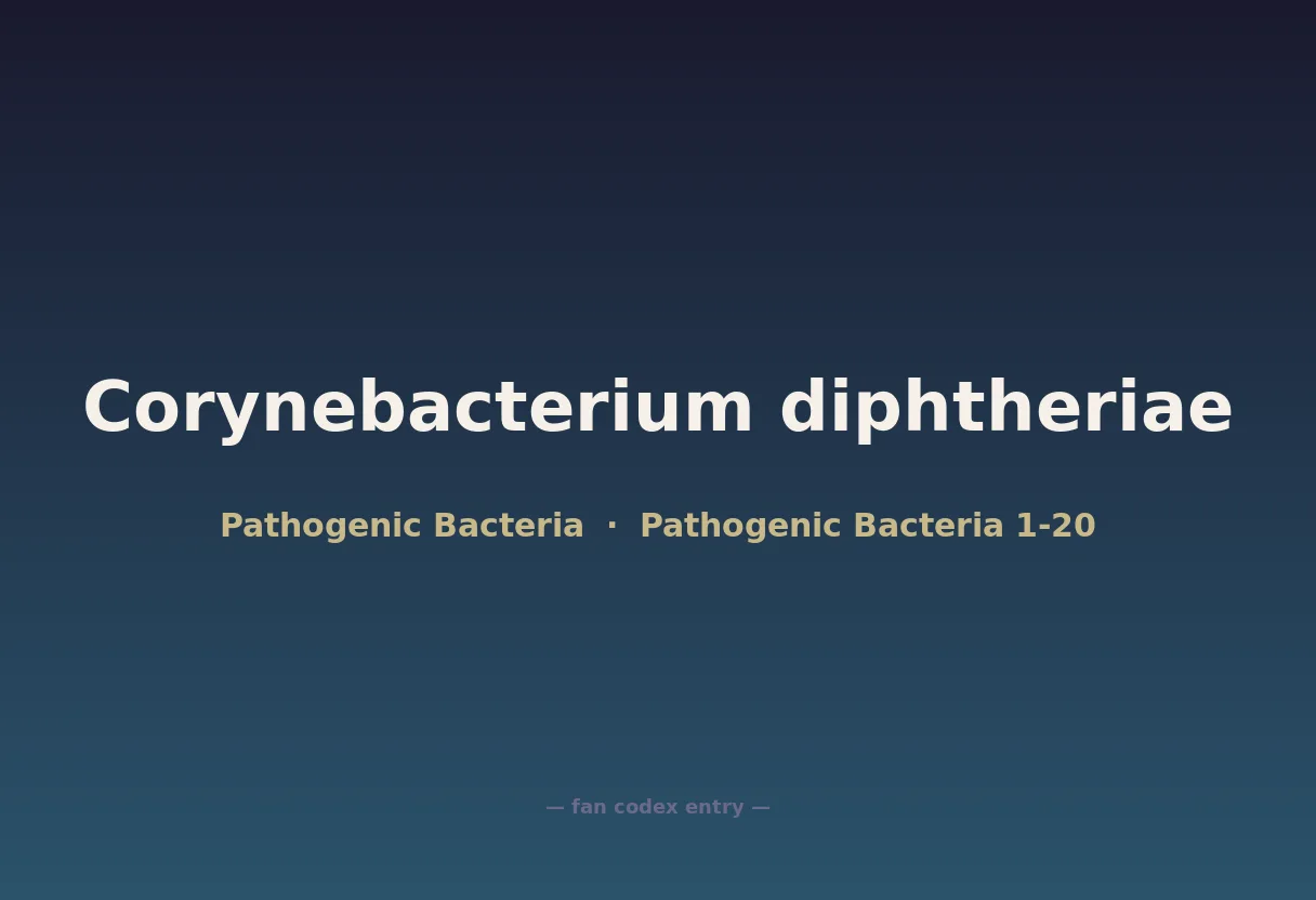 Corynebacterium diphtheriae