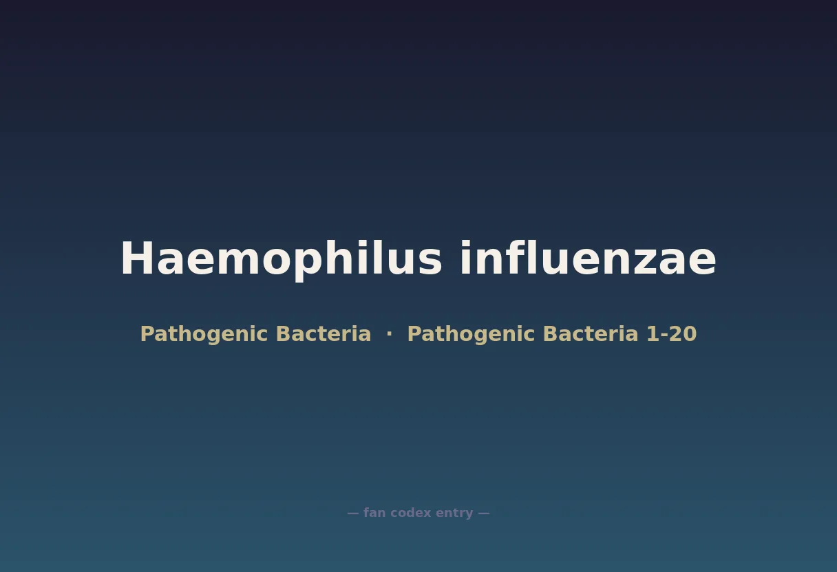 Haemophilus influenzae