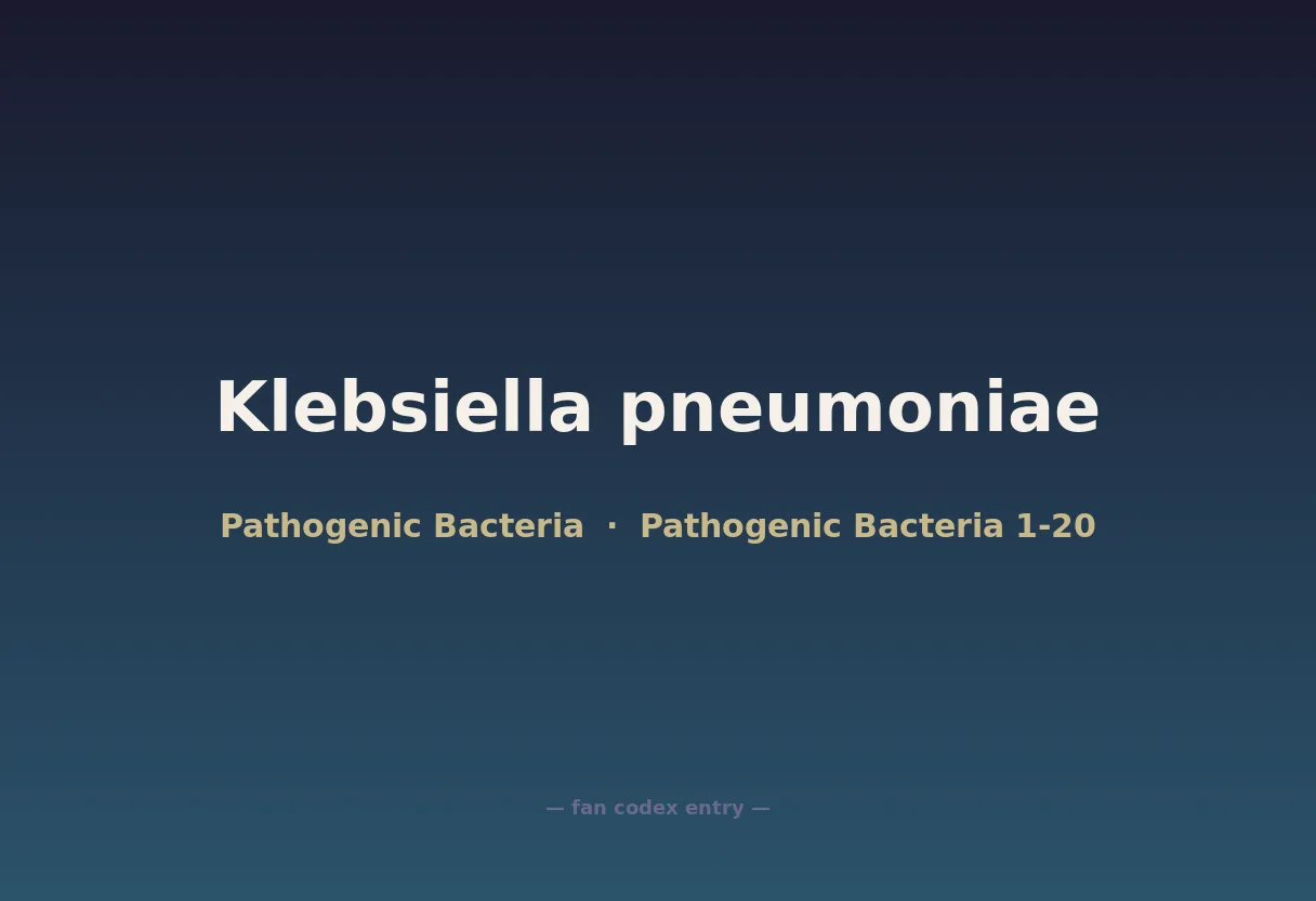 Klebsiella pneumoniae