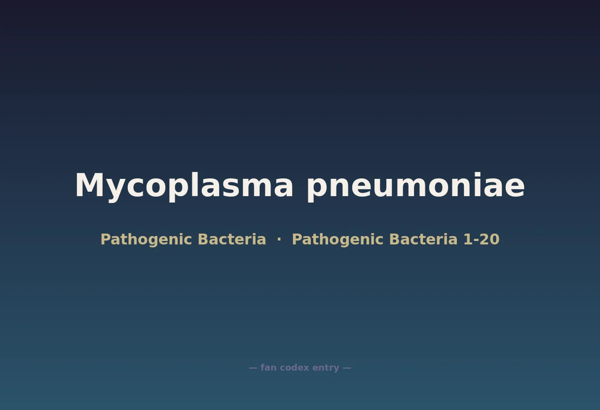 Mycoplasma pneumoniae