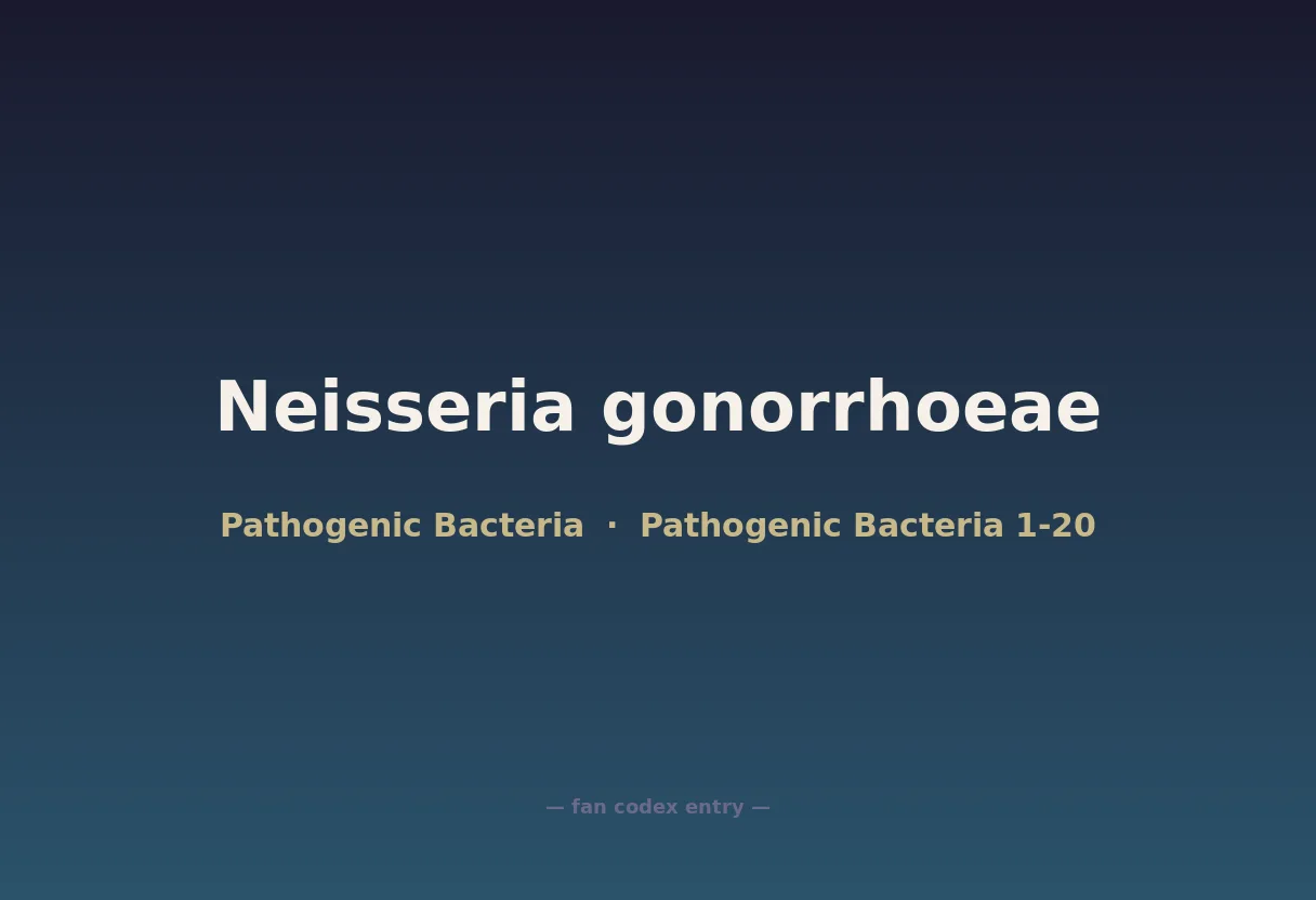 Neisseria gonorrhoeae